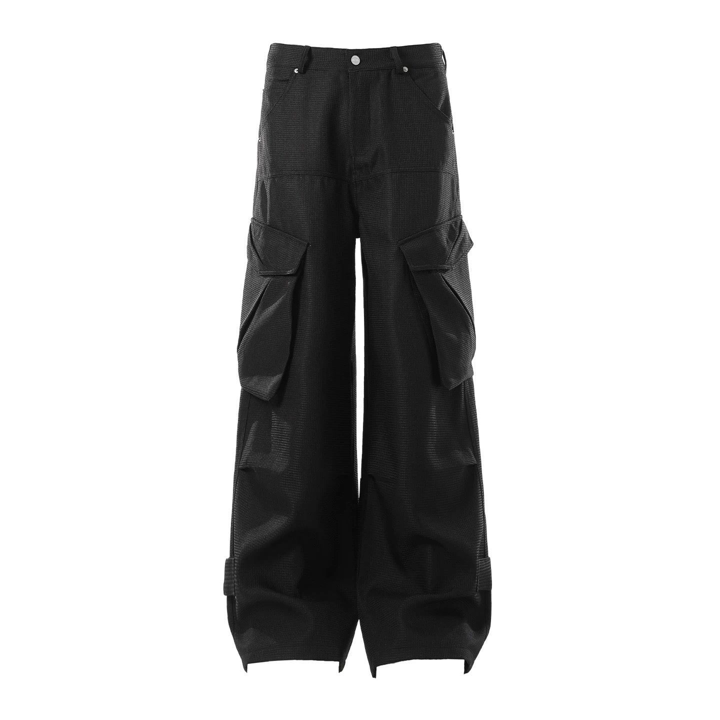 Men’s Straight-Leg Multi-Pocket Cargo Pants – American Vintage Utility Streetwear B0084