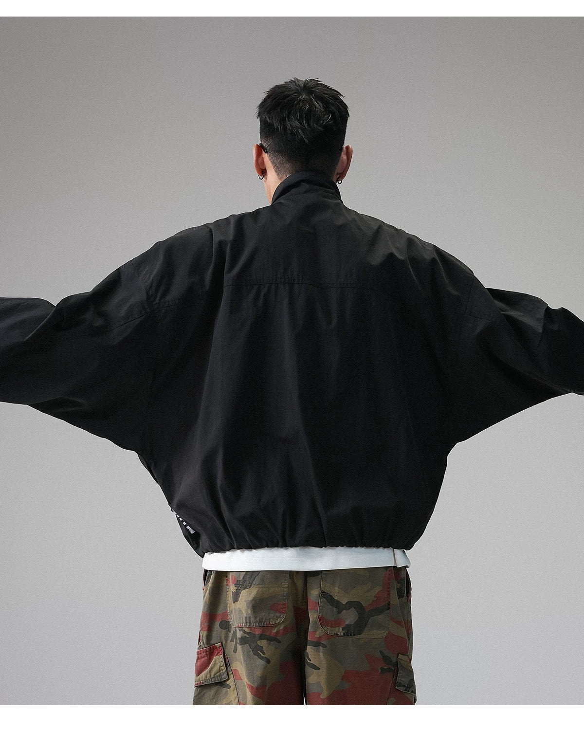 American Stand-Collar Jacket – Vintage Minimalist Streetwear Outerwear T0025