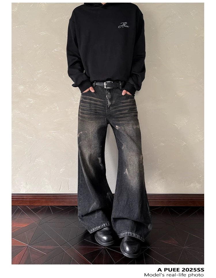 Men’s American Vintage Wide-Leg Denim Jeans B0020