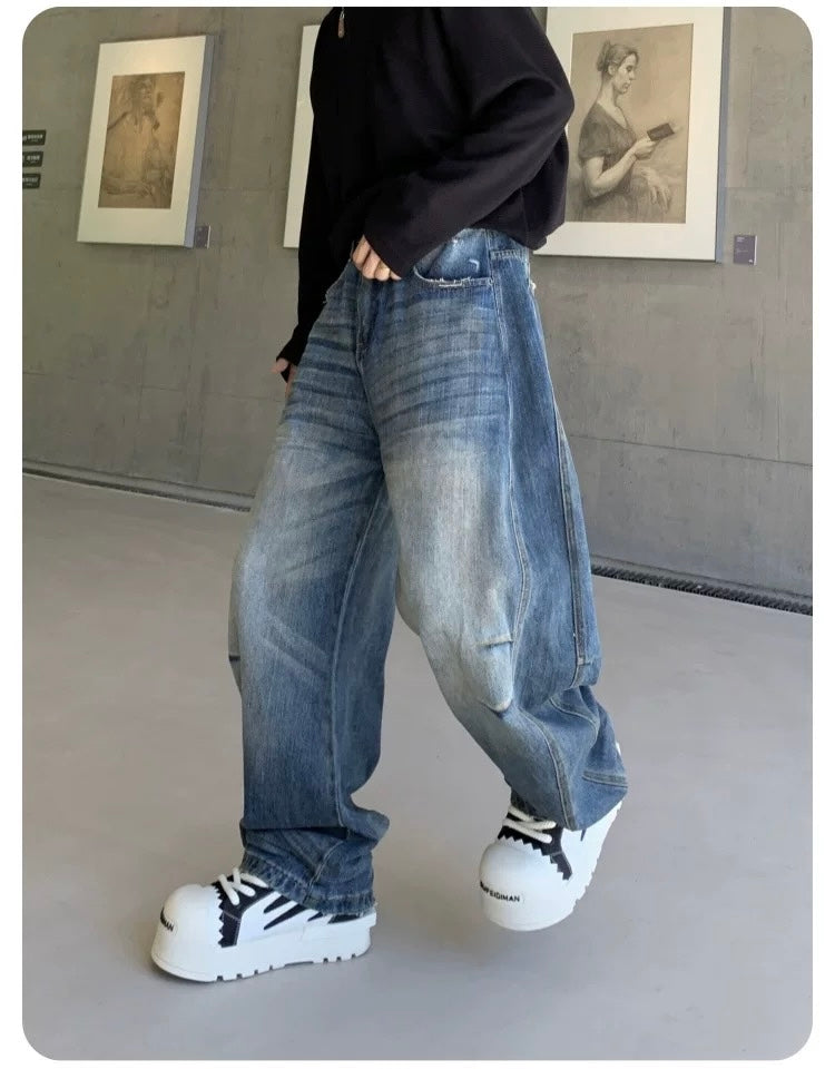 Men’s American Vintage Wide-Leg Jeans B0005