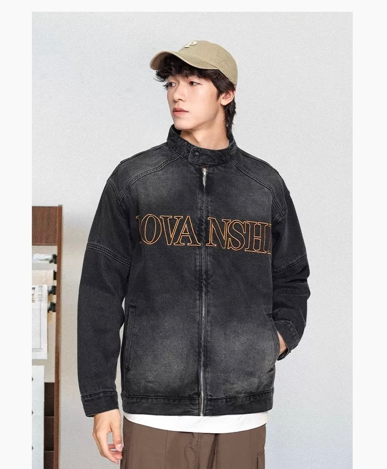 American Utility Work Jacket – Vintage Streetwear Cotton Coat for Men T0031