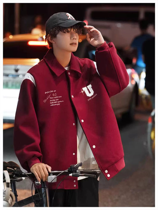 Wool Short Jacket – Vintage American Street Style Outerwear T0238