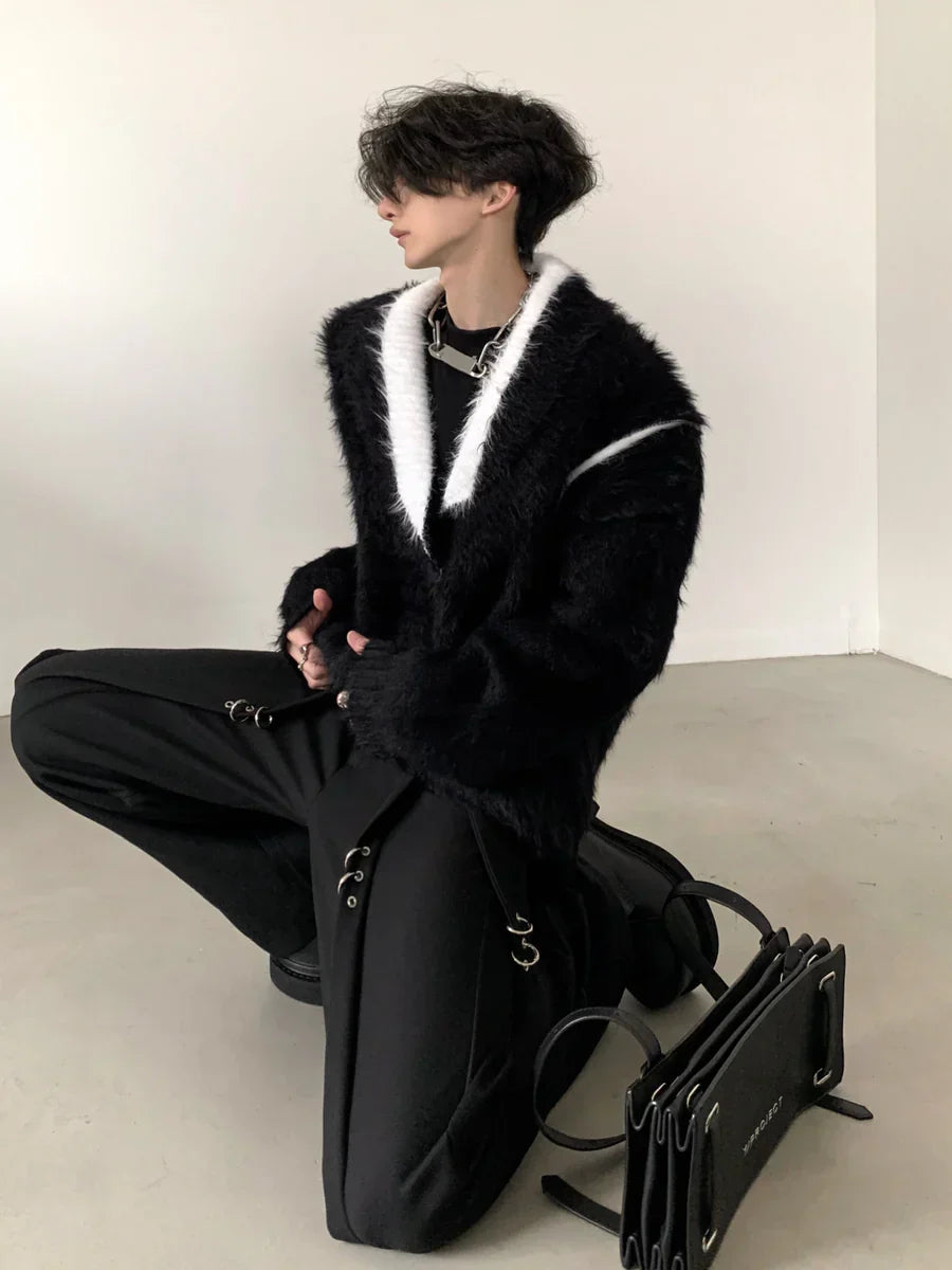 [AUTUMNWIND] DESIGN LOOSE V-NECK KNIT SWEATER S0179