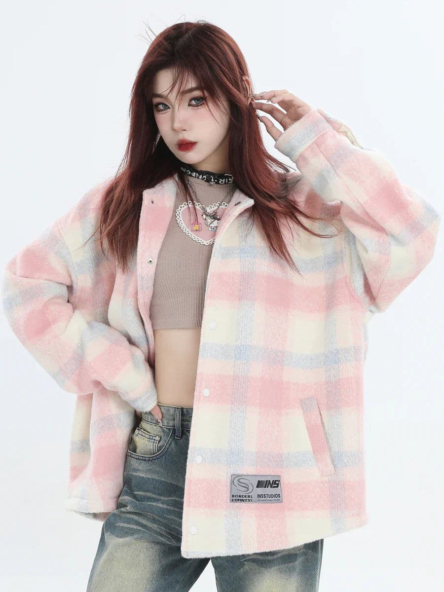 [INSstudios] LOGO LOOSE LAPEL JACKET S0067