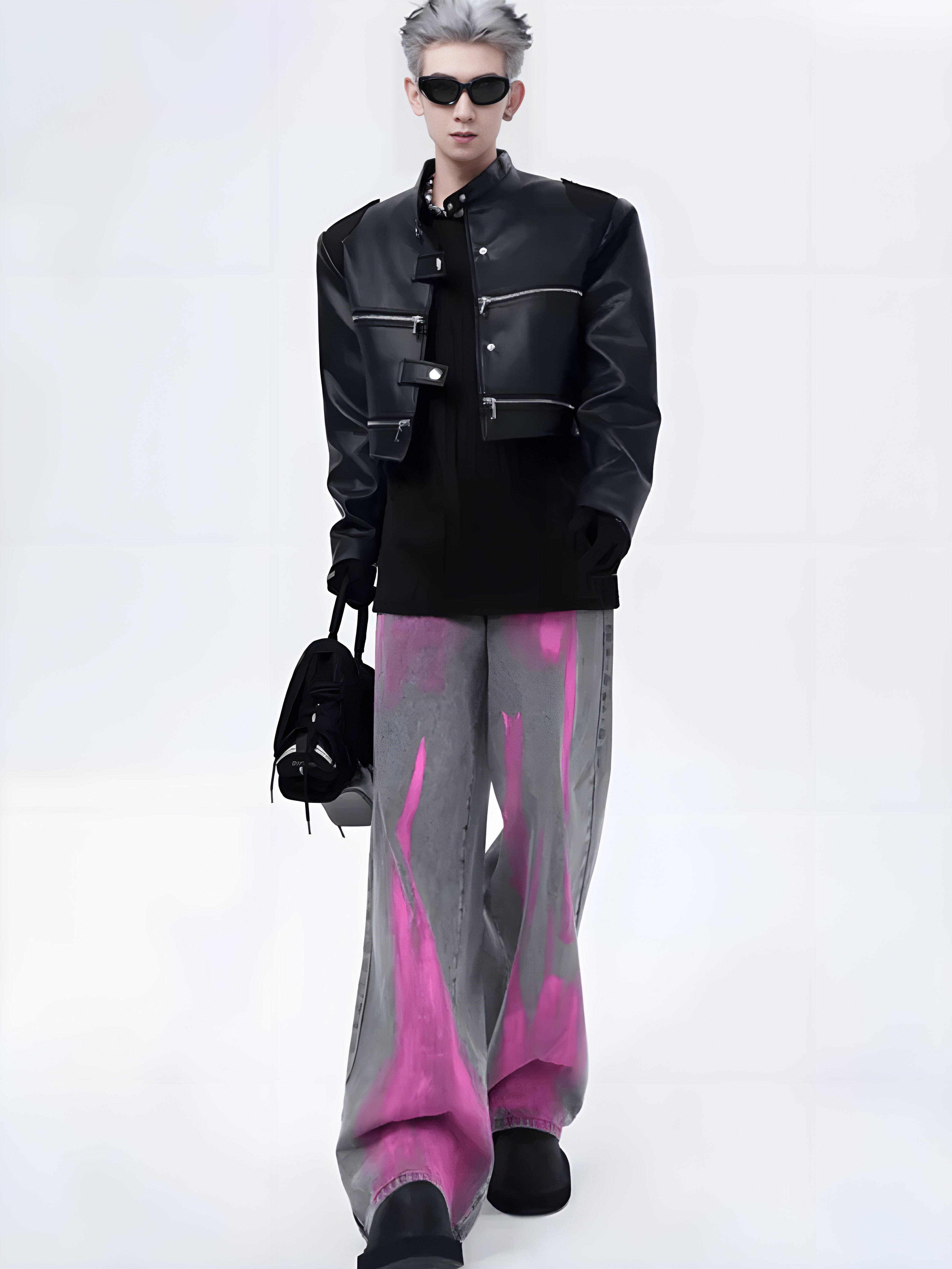 A-TYPE SMOKE GRAY FLOOR MOPPING PANTS B0160