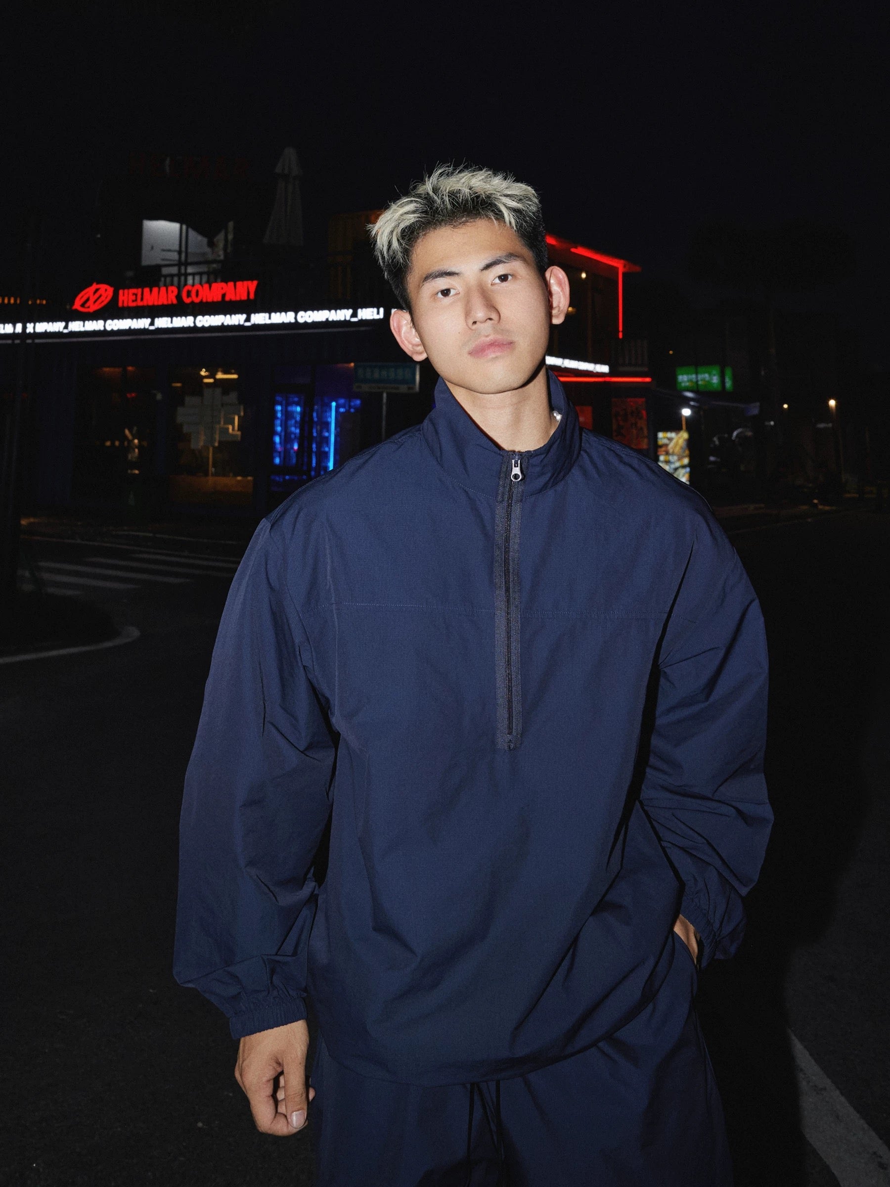 Men’s Retro Sport Lounge Set | Lightweight Fall Tracksuit with Loose Pullover & ShortsT0055