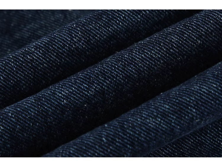 Men’s Vintage Patch Denim Jacket – American Retro Streetwear Outerwear T0084