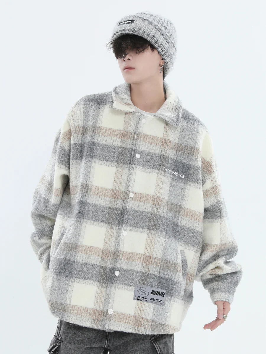 [INSstudios] LOGO LOOSE LAPEL JACKET S0067