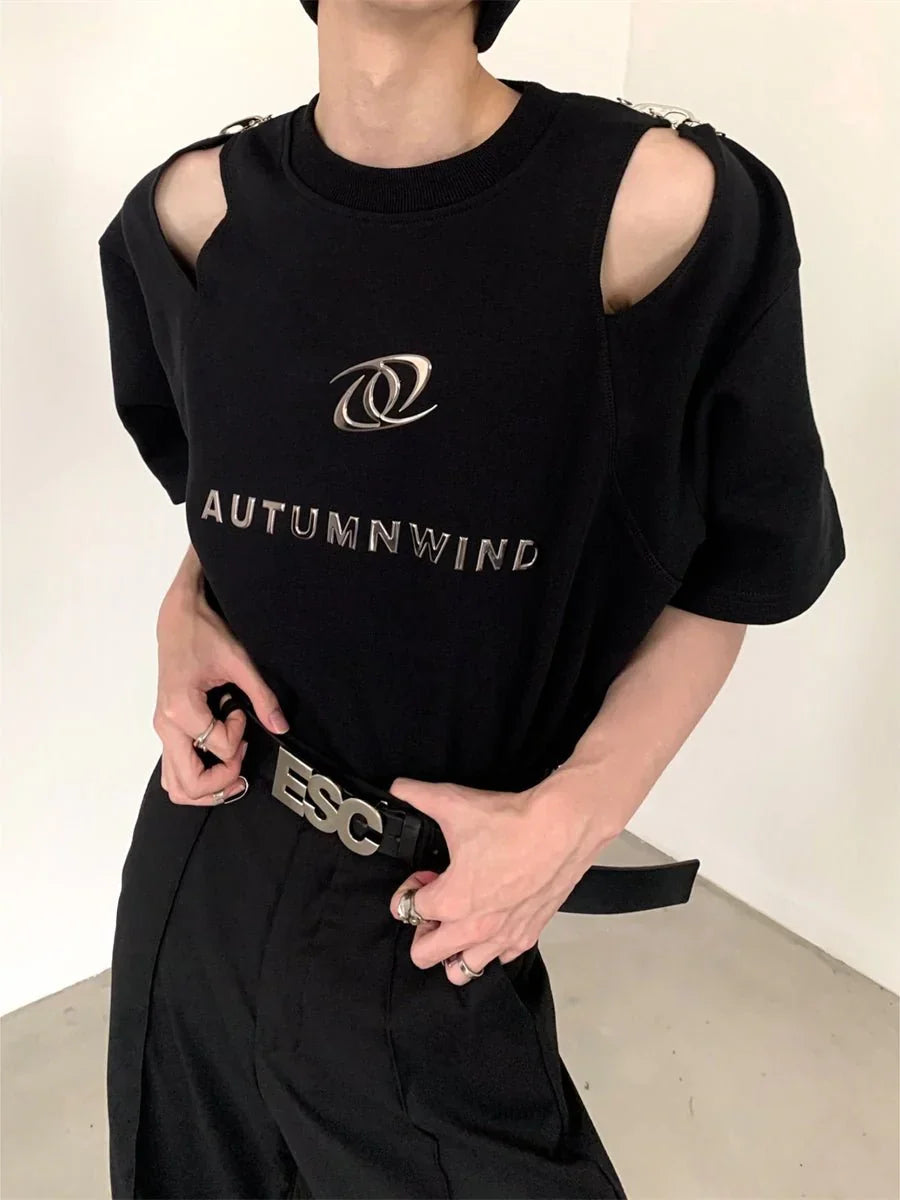 [AUTUMNWIND]DECONSTRUCTED DESIGN T-SHIRT J0091
