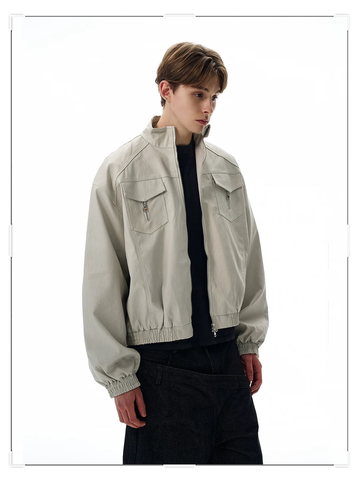 Men’s American Stand-Collar Jacket T0010