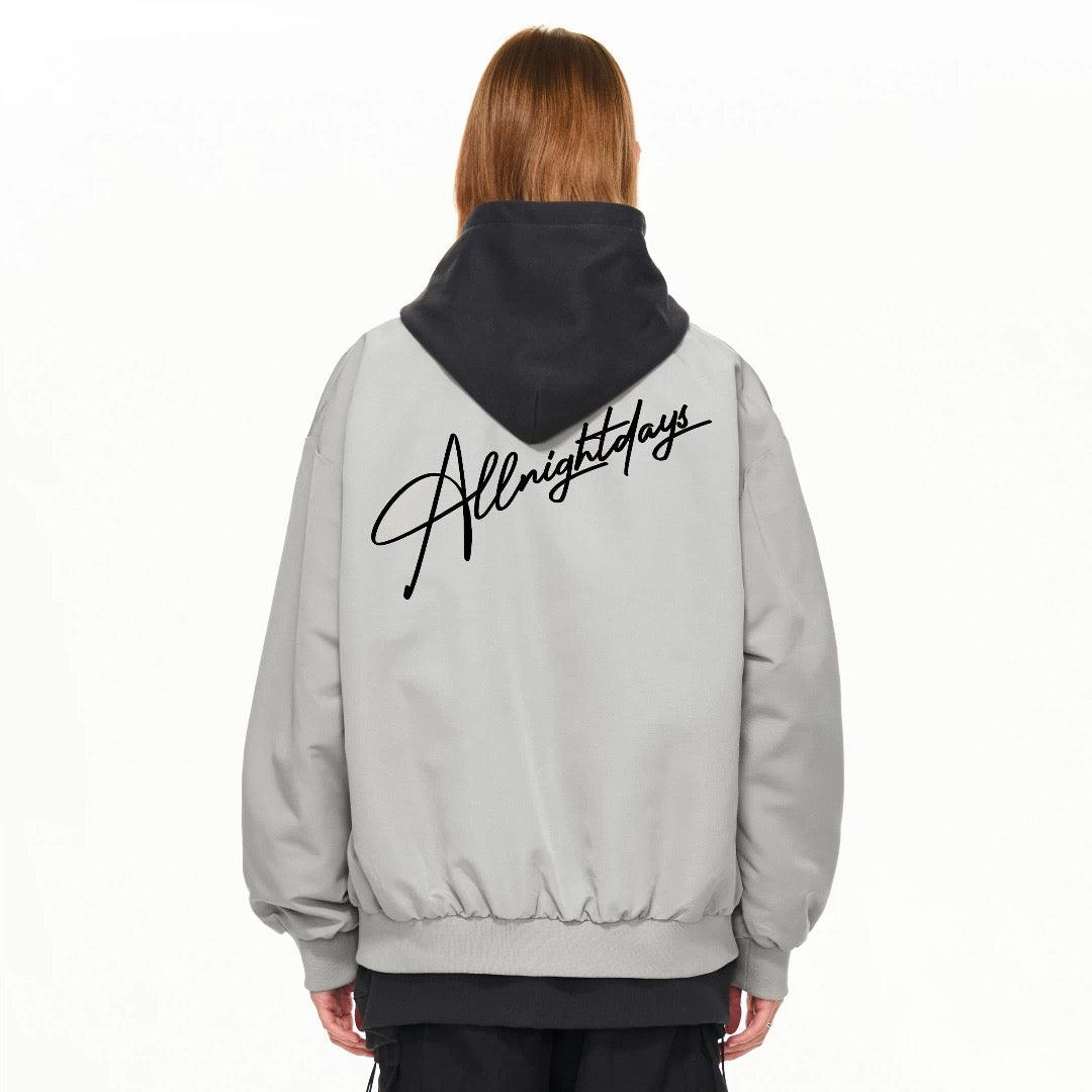 Men’s Vintage Letterman Bomber Jacket – American High Street Embroidered Varsity Outerwear T0072