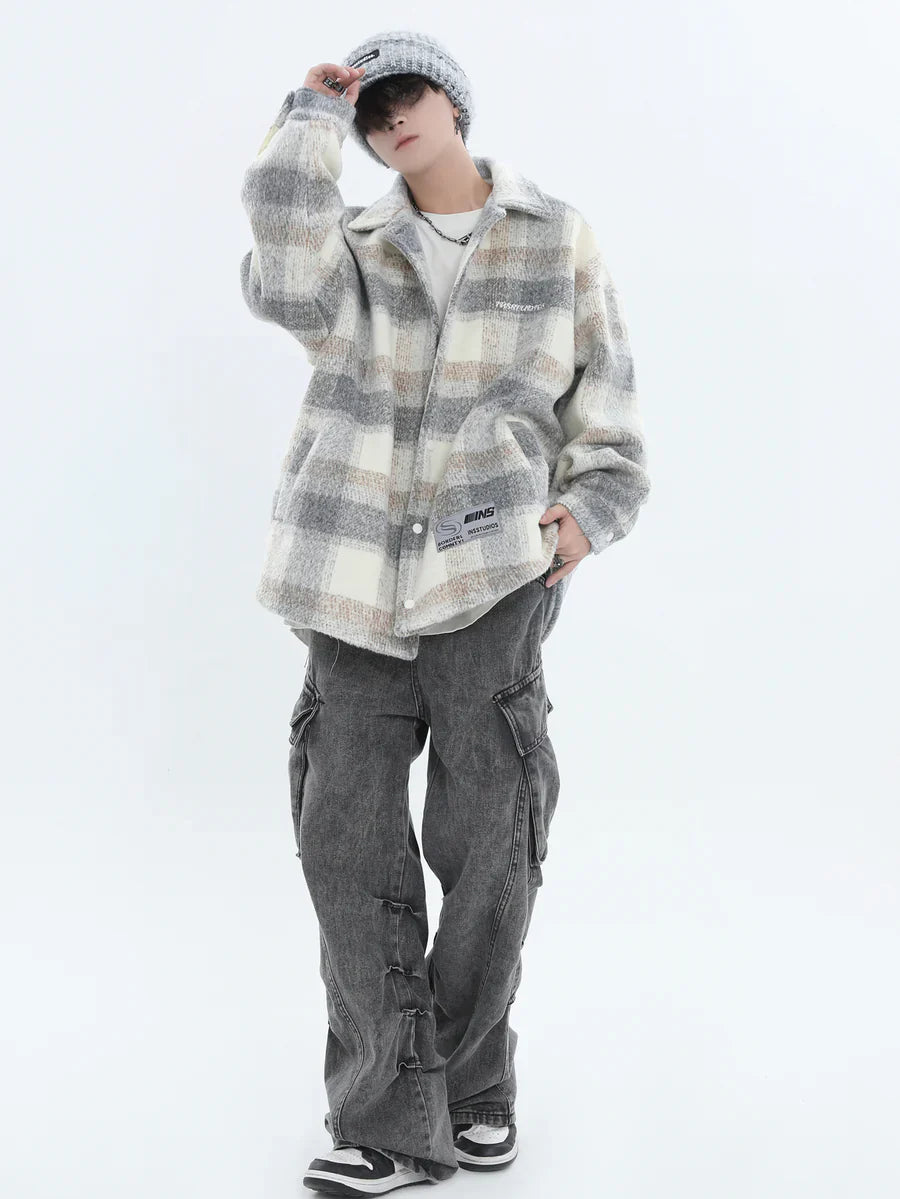 [INSstudios] LOGO LOOSE LAPEL JACKET S0067