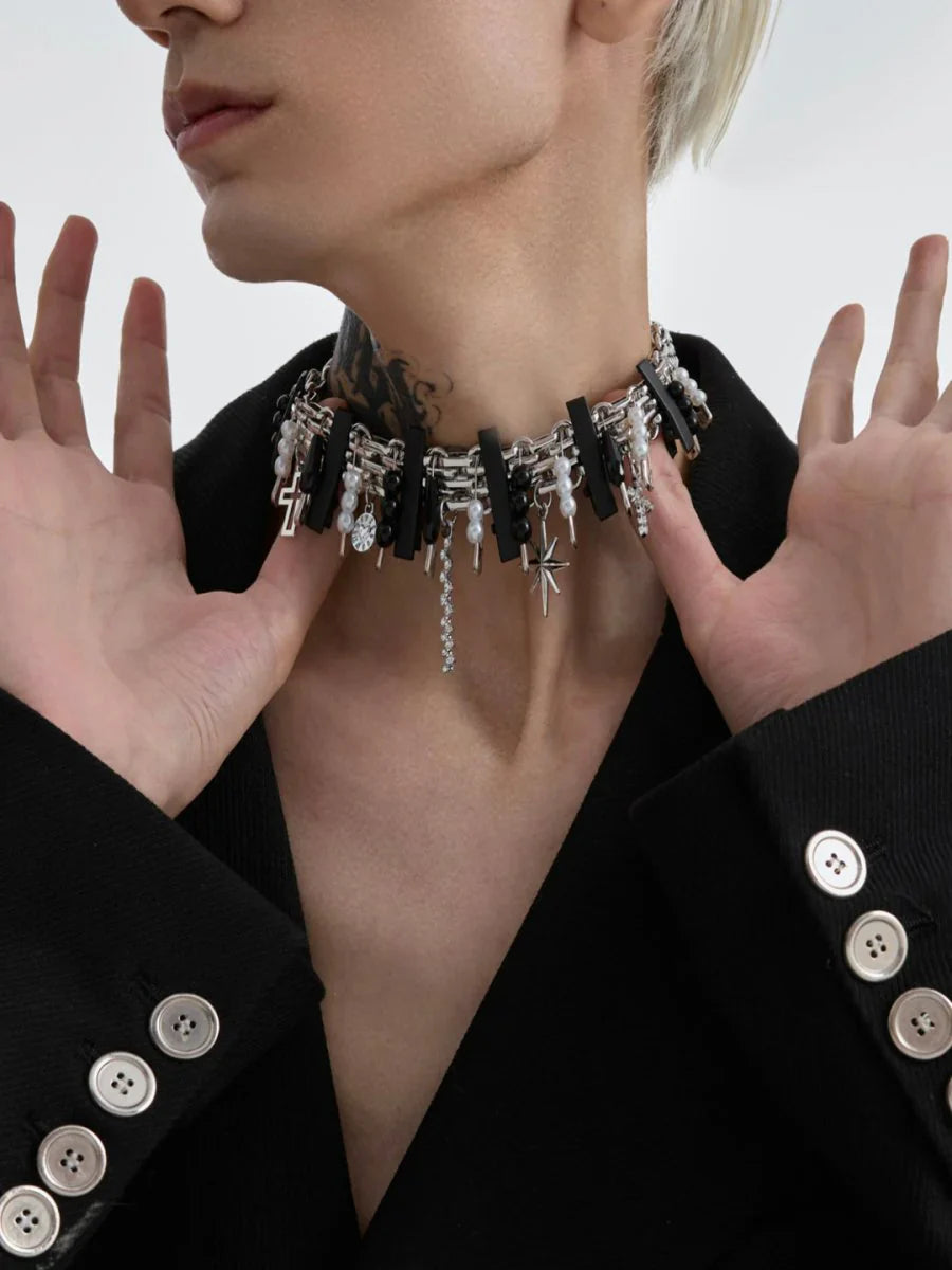 [STRUC TON] STRUC TON PUNK NECKLACE A0049