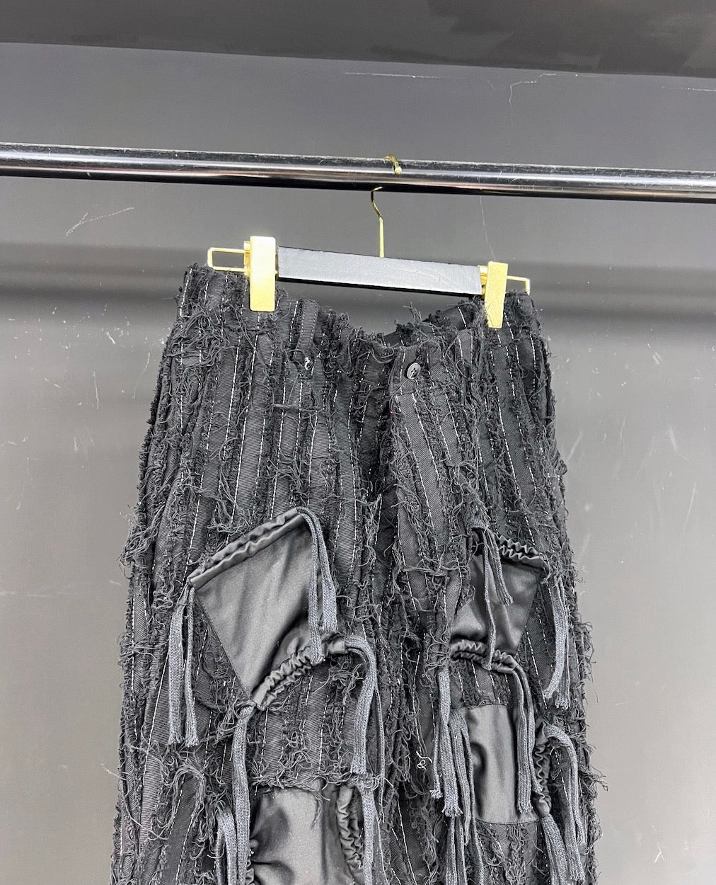 Men’s Original Design Heavywork Flared Cargo Pants Multi-Pocket Stacked Remake Trousers Streetwear B0098