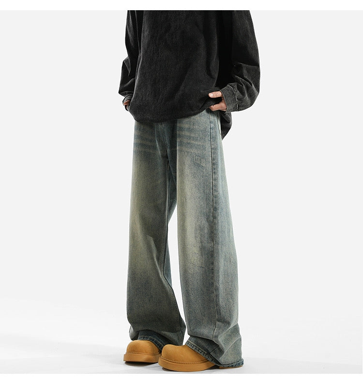 Men’s American Vintage Wide-Leg Jeans B0008
