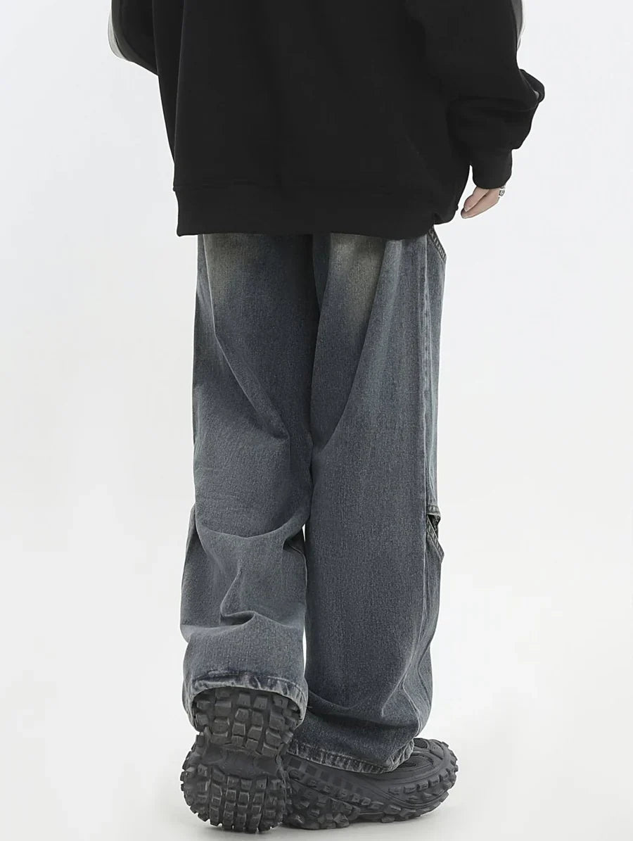 METAL HOLE BREAKING JEANS B0167