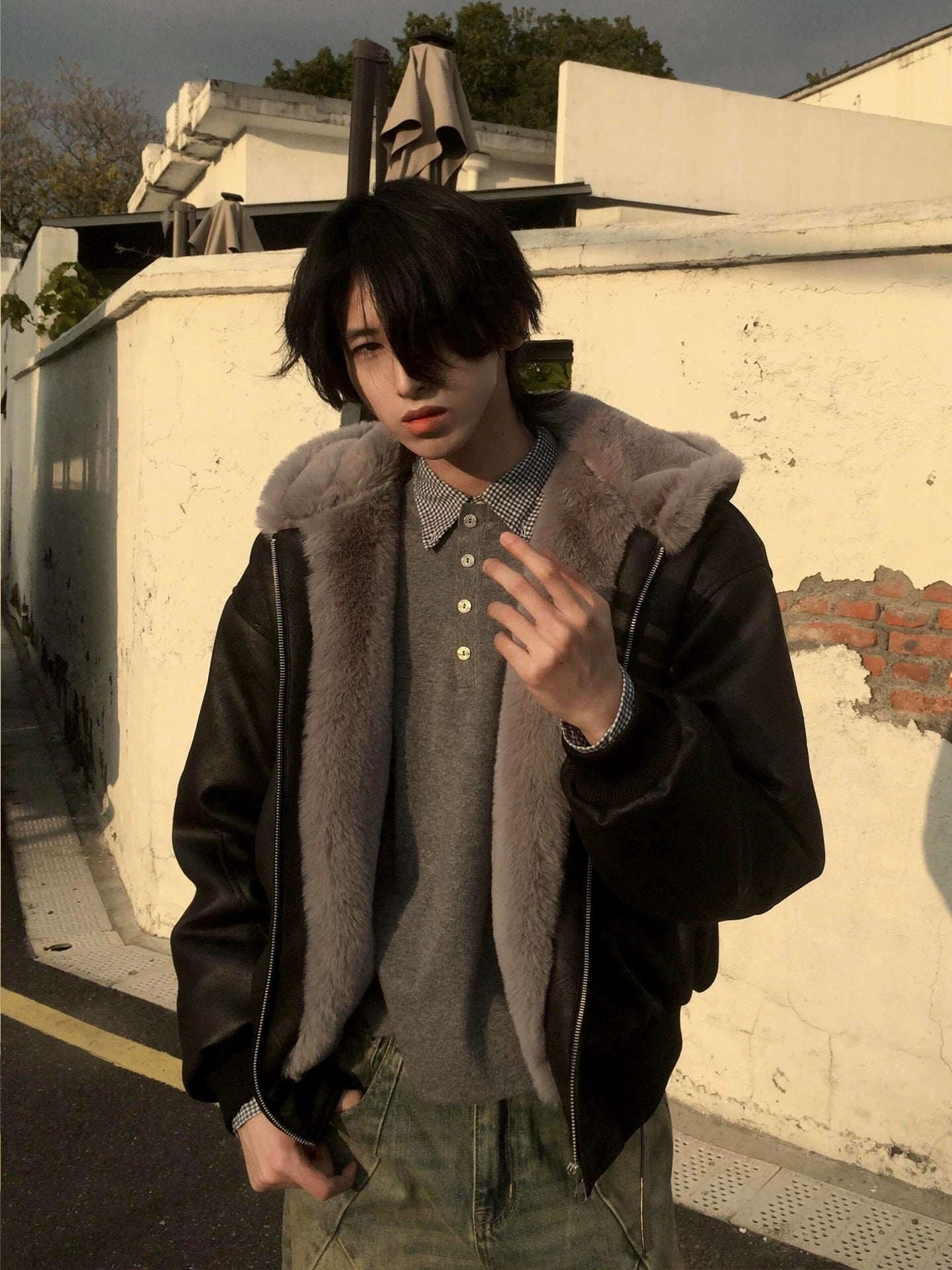 Men’s American Vintage PU Leather Jacket T0005