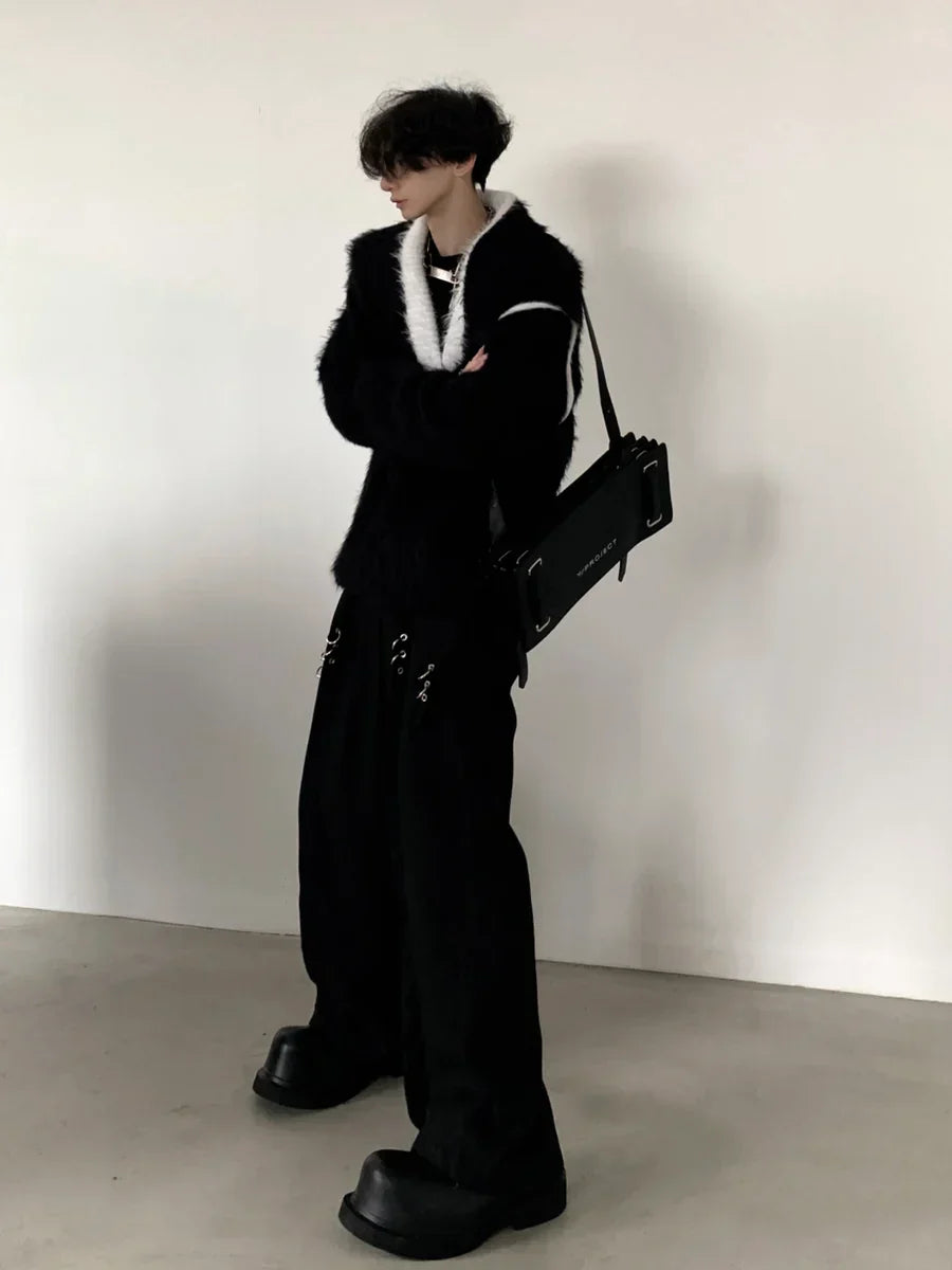 [AUTUMNWIND] DESIGN LOOSE V-NECK KNIT SWEATER S0179