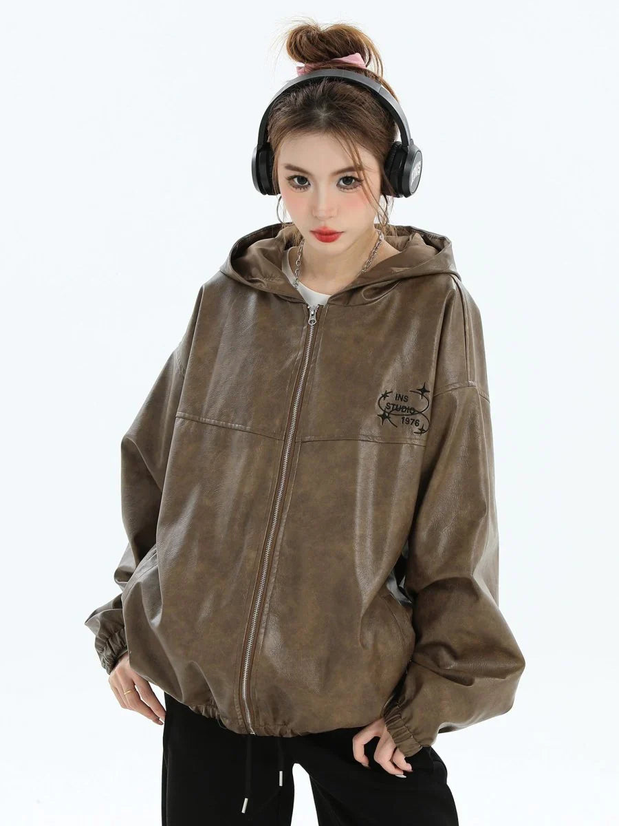 PU LEATHER JACKET T0097