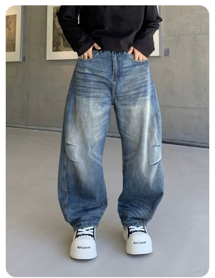 Men’s American Vintage Wide-Leg Jeans B0005