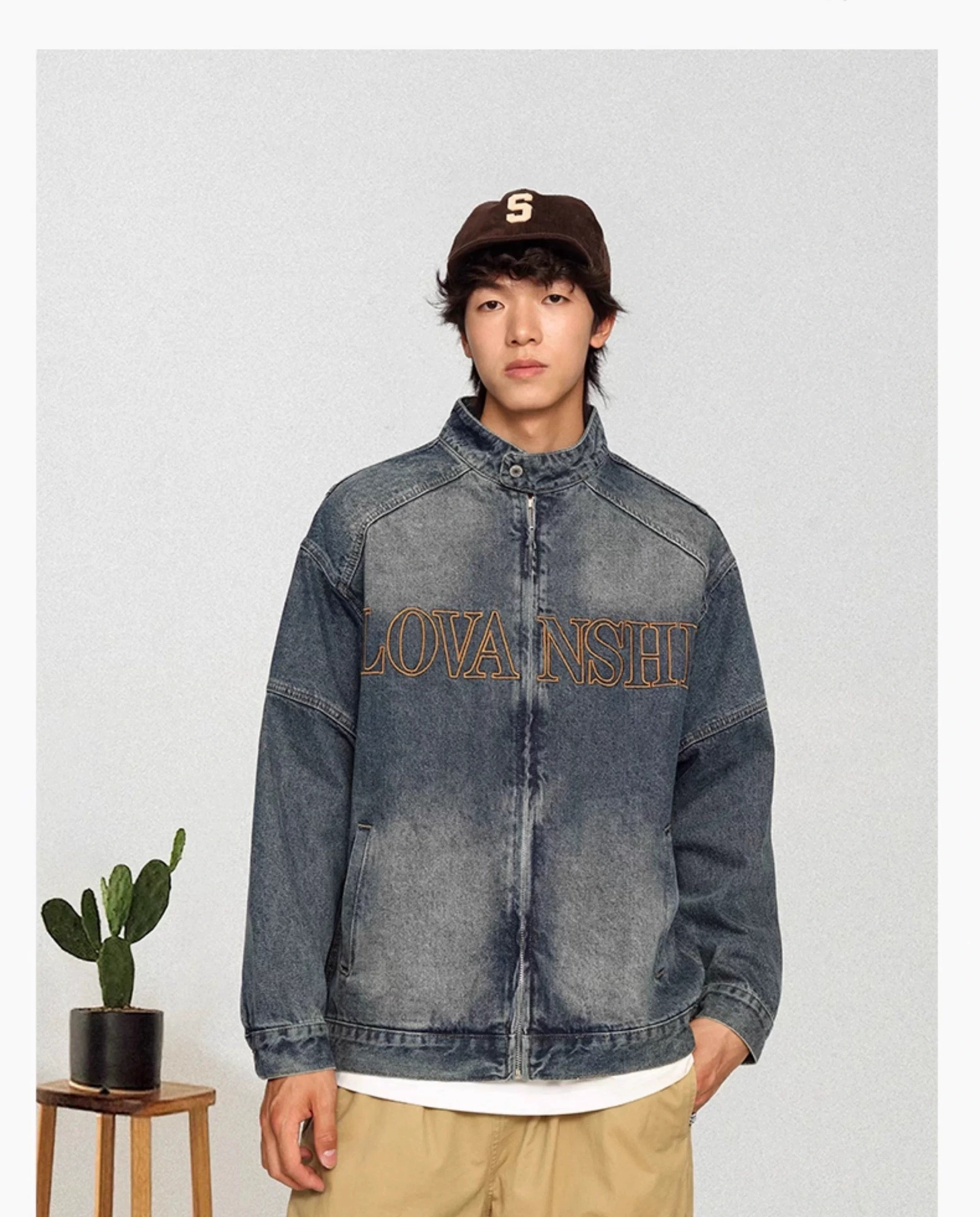 American Utility Work Jacket – Vintage Streetwear Cotton Coat for Men T0031