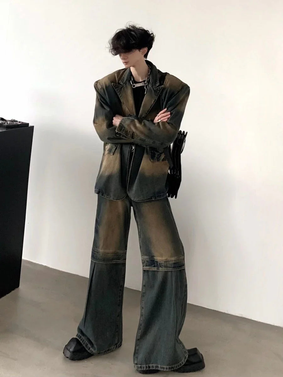 [AUTUMNWIND] DENIM JACKET + BOTTOMS T0122