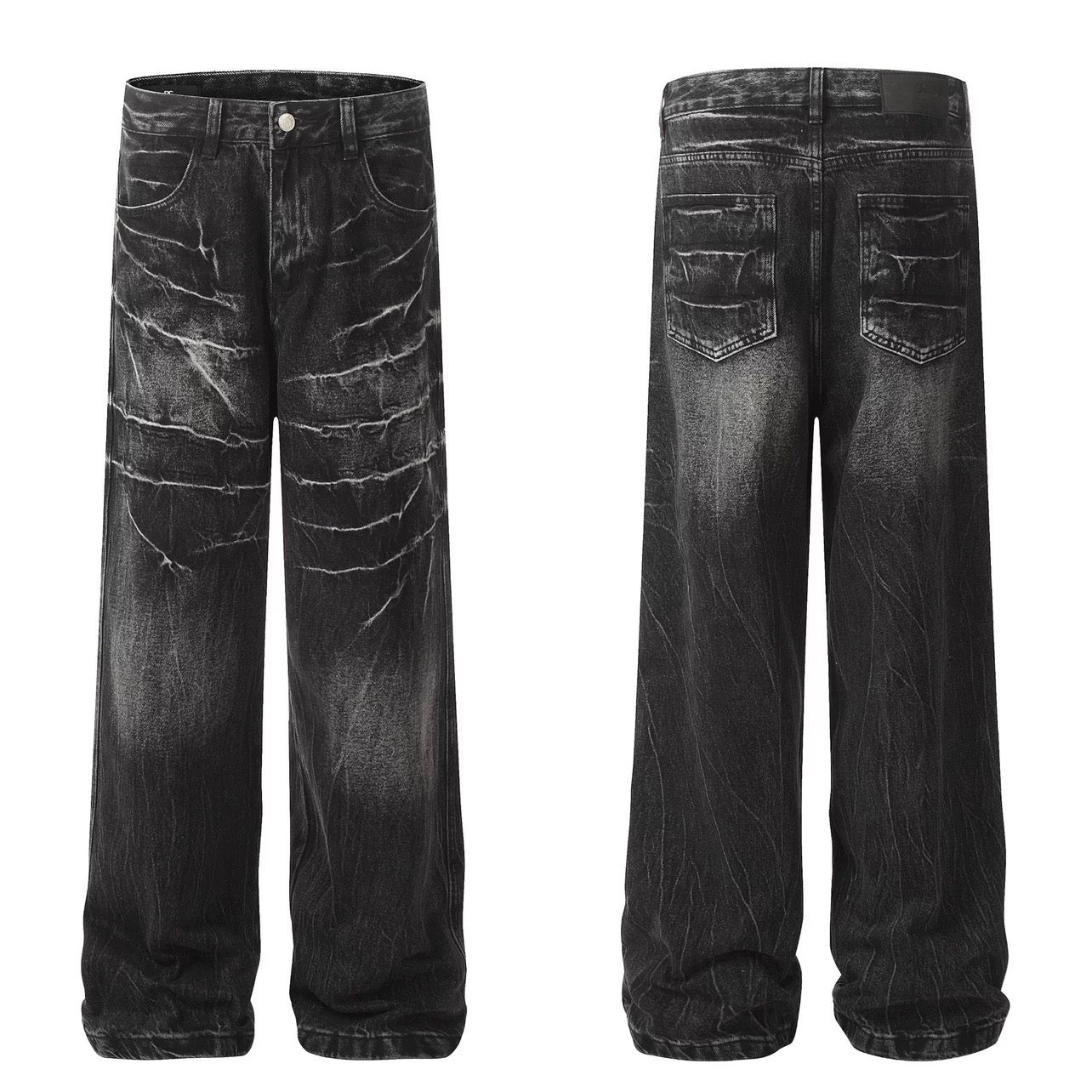Men’s American Vintage Wide-Leg Denim Jeans B0025