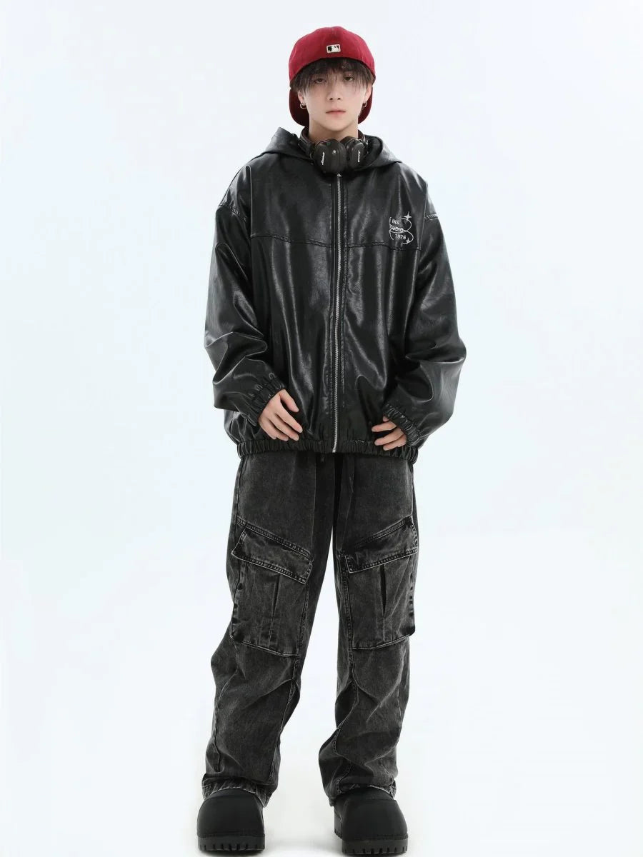 PU LEATHER JACKET T0097