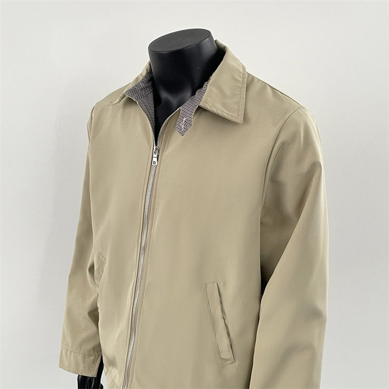 [FLAT ROOM] CLEANFIT PLAID COLLAR ZIP JACKET T0167