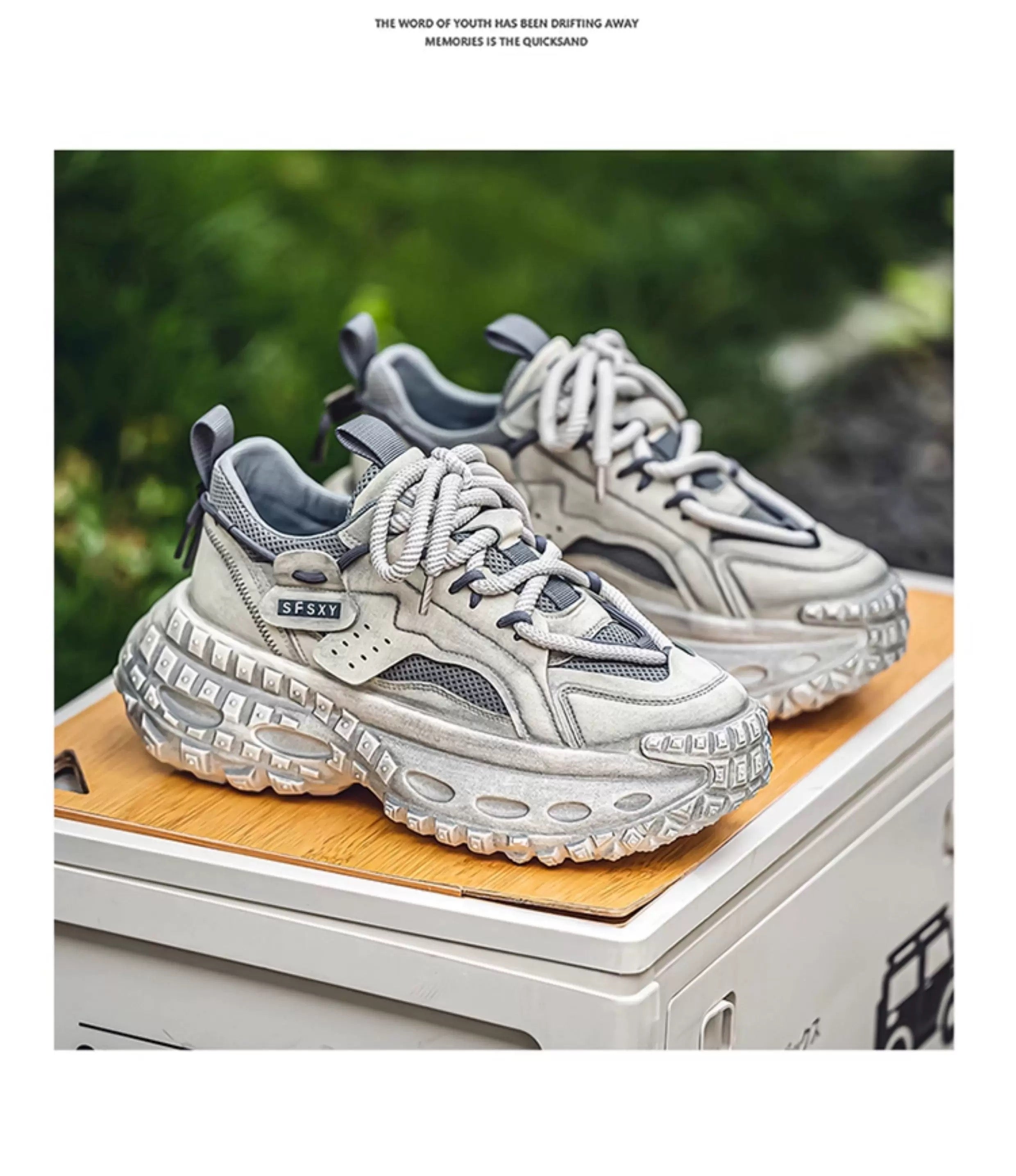 Zapatillas deportivas gruesas para hombre, zapatos de plataforma con suela de neumático, estilo urbano, informales, para correr, 2025