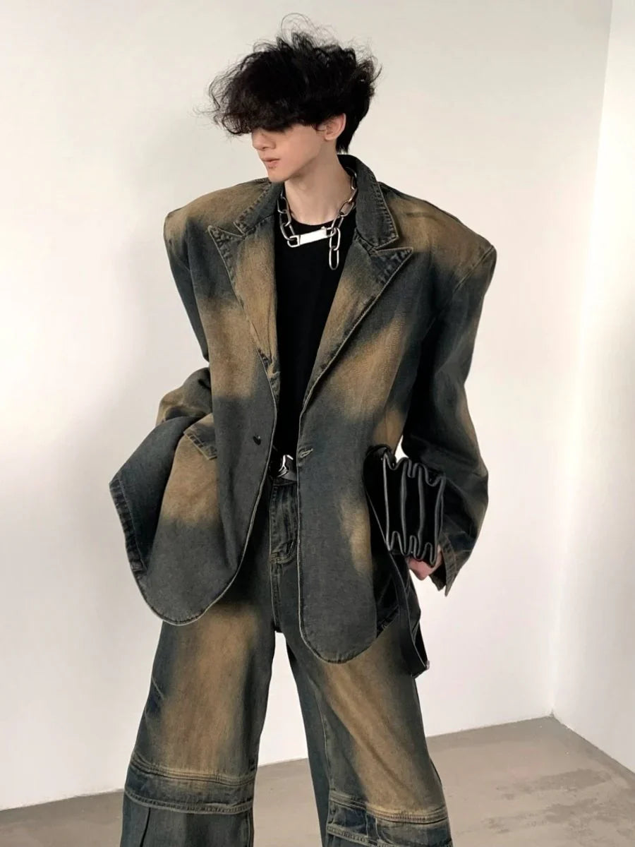 [AUTUMNWIND] DENIM JACKET + BOTTOMS T0122