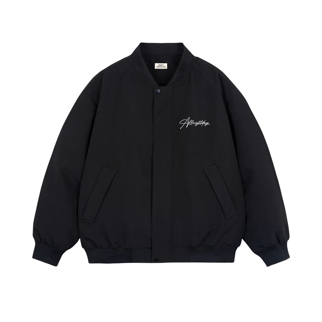 Men’s Vintage Letterman Bomber Jacket – American High Street Embroidered Varsity Outerwear T0072