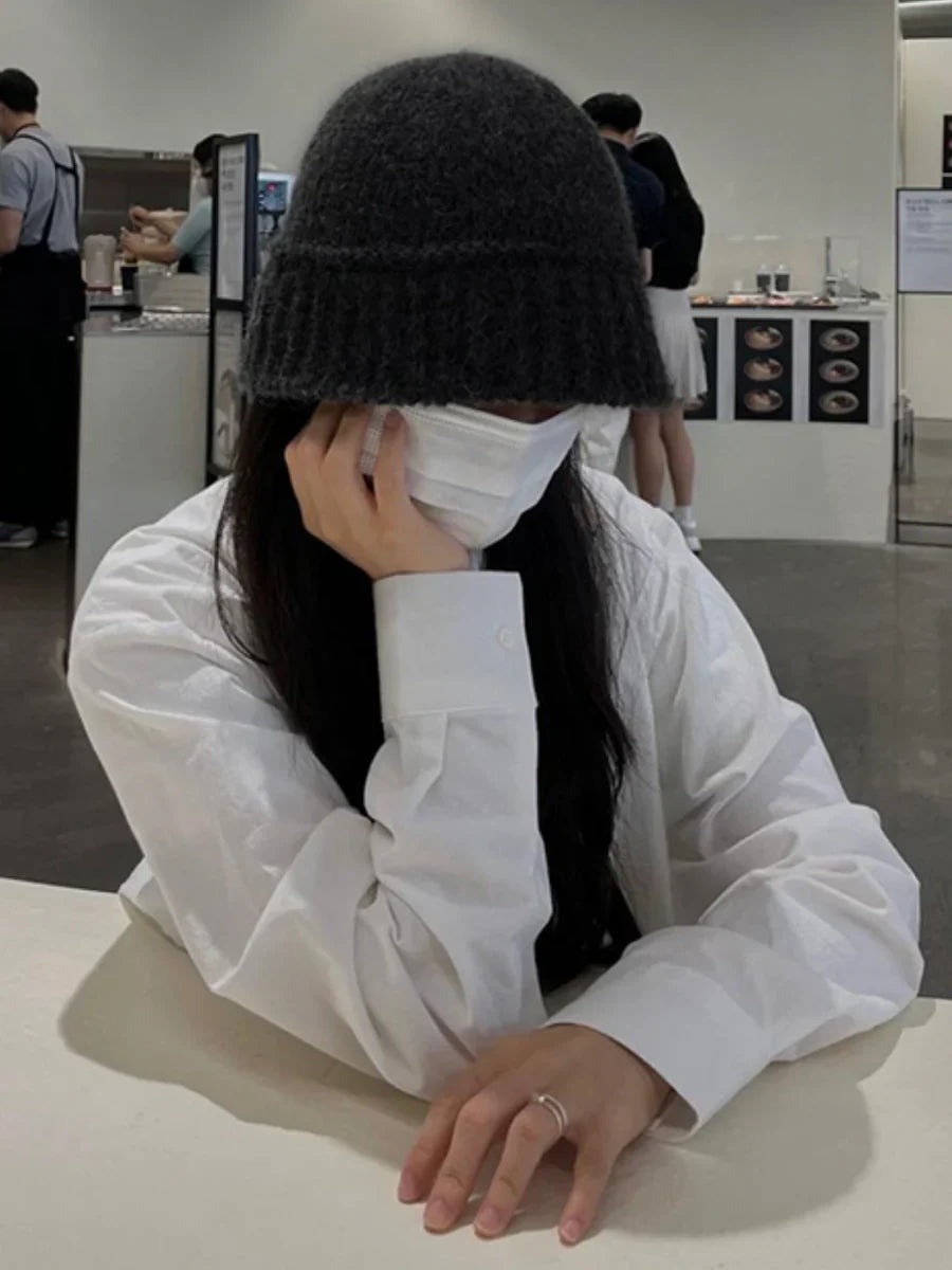 KNIT BUCKET HAT A0036