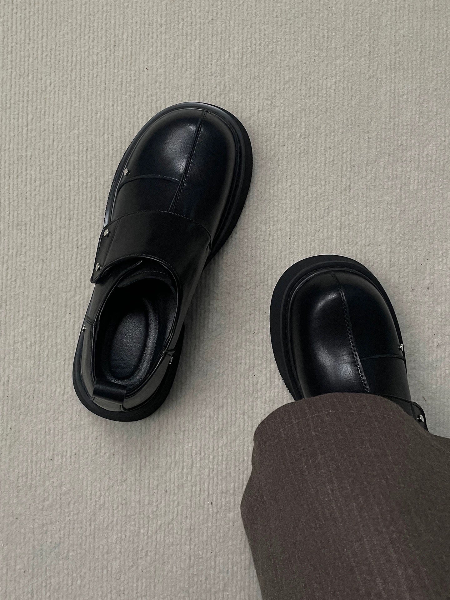 Zapatos Derby de cuero con suela gruesa estilo París para hombre, color negro, con alzas, informales, de vestir, de negocios, S0012, 2025