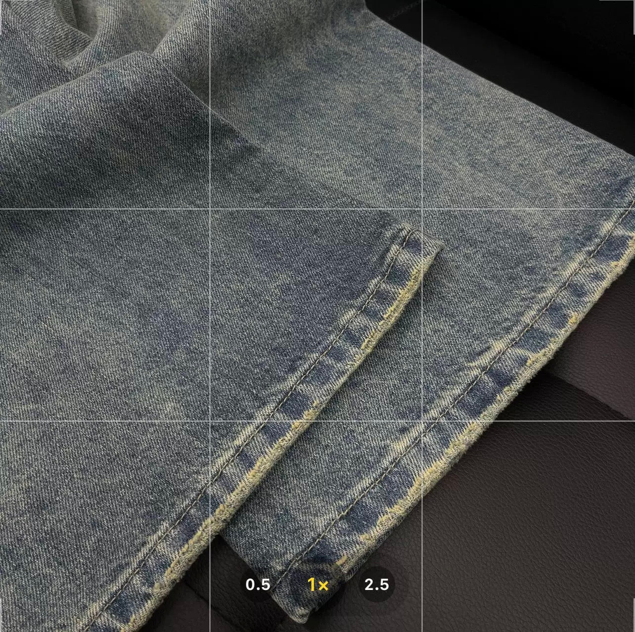 Men’s Lightning Pattern Flared Jeans – Vintage American Streetwear Denim Pants B0061