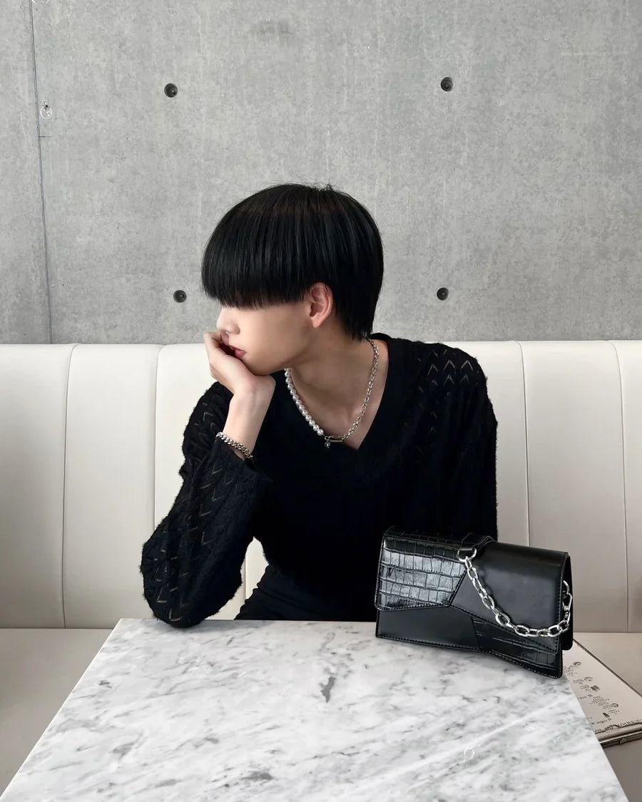 STEEL CHAIN NECKLACE & BRACELET A0026