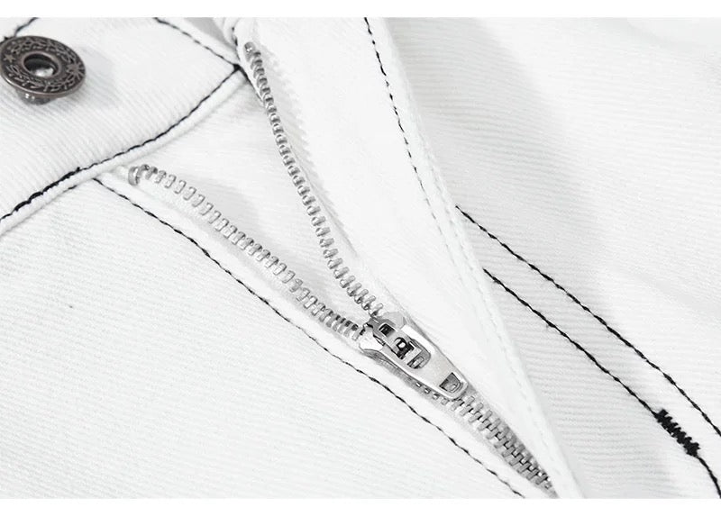 American Curved Wide-Leg Streetwear Trousers B0085