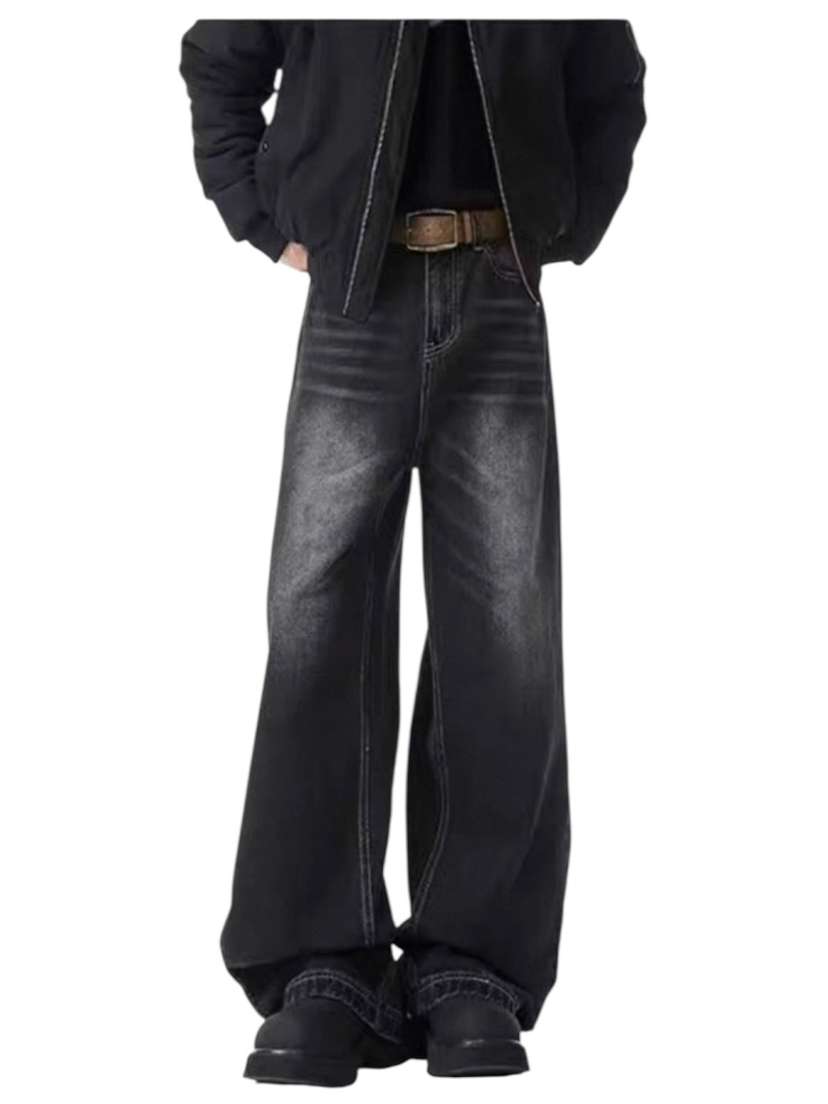 [GRACERUB] DIRTY FLARE-CUT JEANS B0312