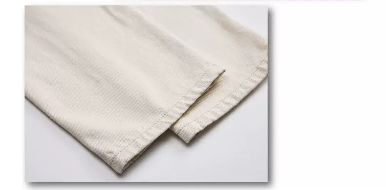 Men’s Off-White Retro Denim Cargo Pants – American Vintage Workwear Style B0075