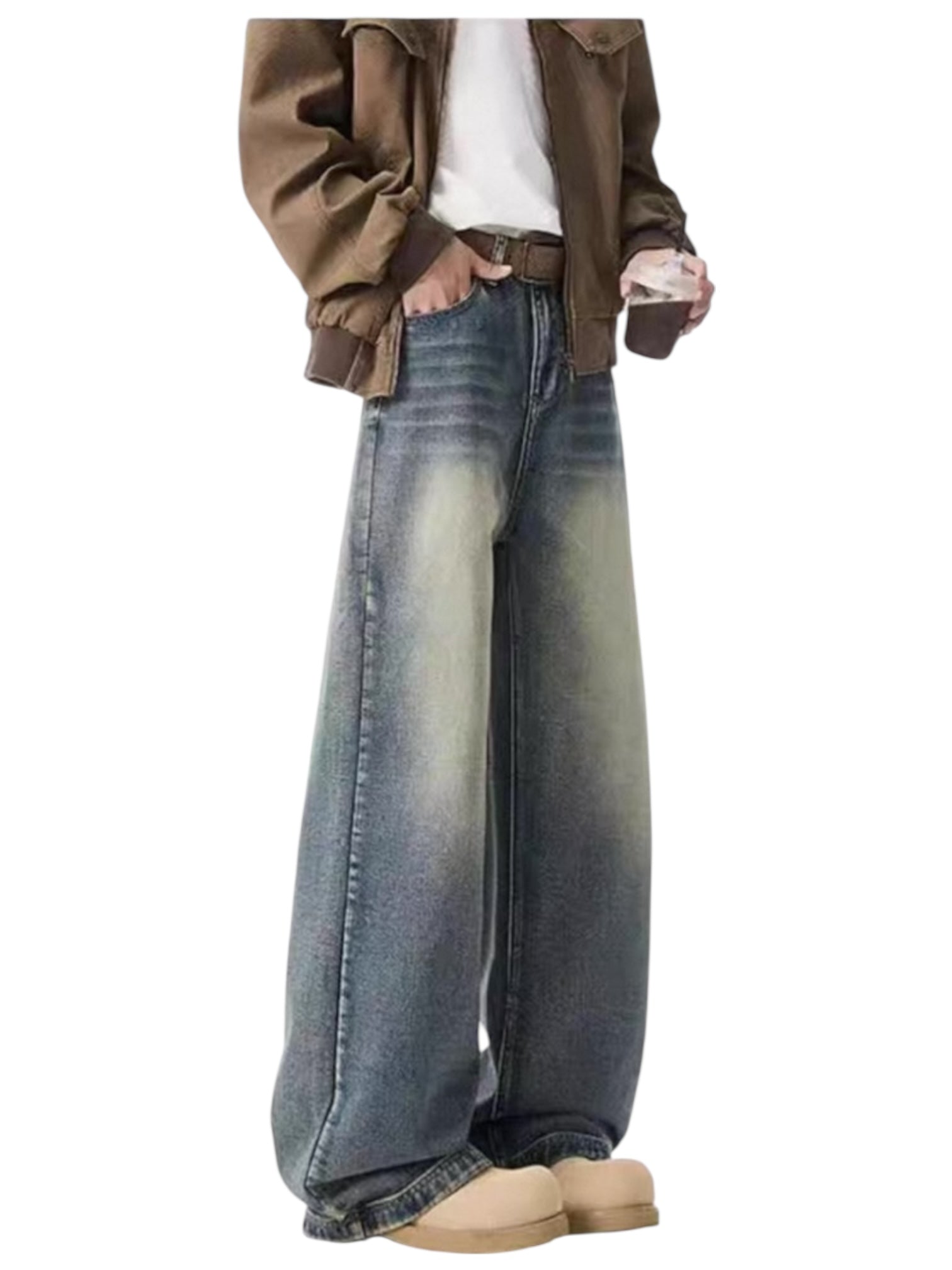 [GRACERUB] DIRTY FLARE-CUT JEANS B0312