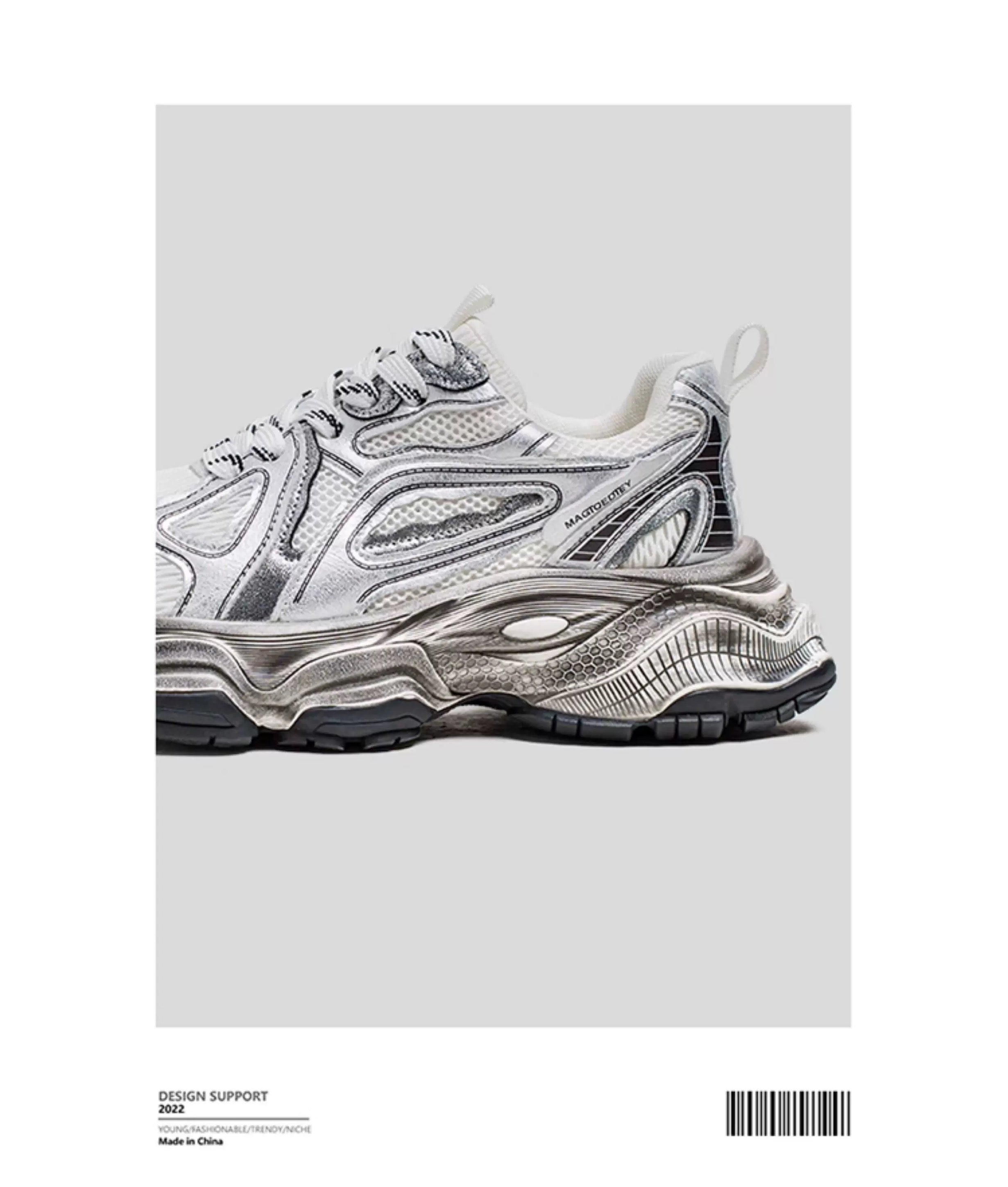 Zapatillas deportivas retro gruesas para hombre, zapatos casuales de moda para papá, zapatillas para correr de suela suave y modernas S0015