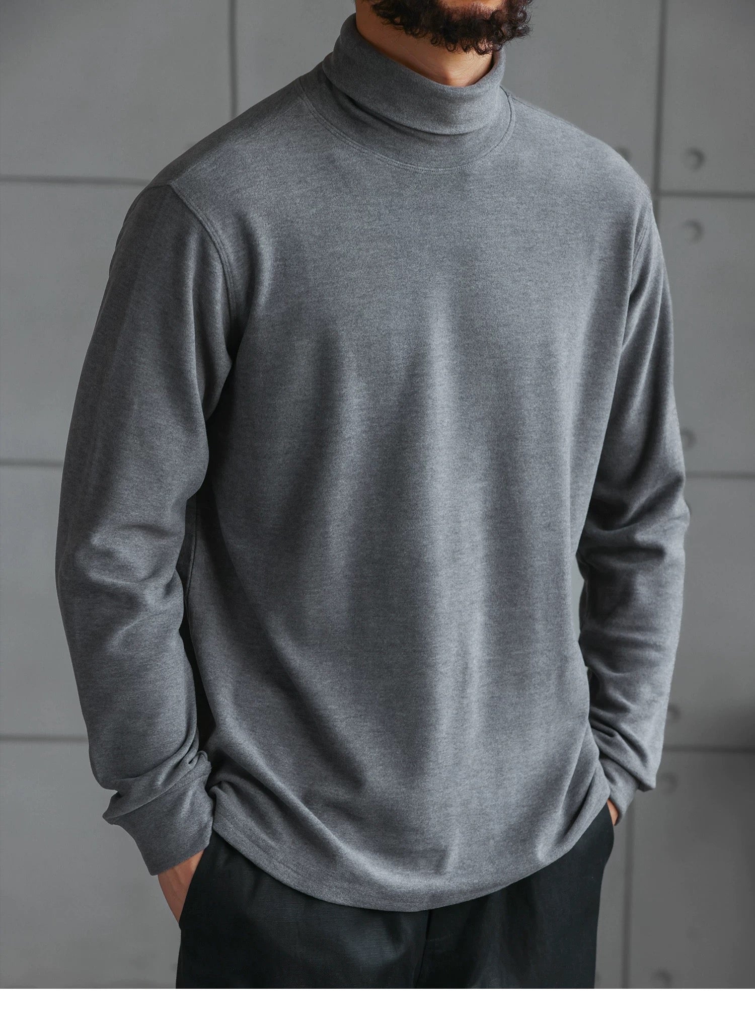 Men’s High Collar Long-Sleeve Tee S0020