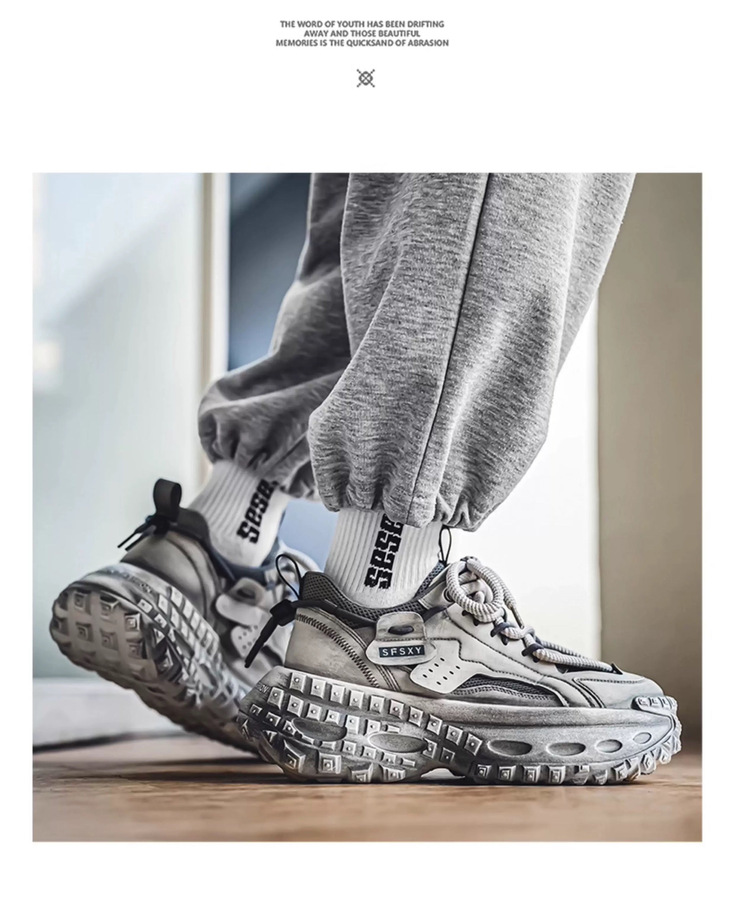 Zapatillas deportivas gruesas para hombre, zapatos de plataforma con suela de neumático, estilo urbano, informales, para correr, 2025