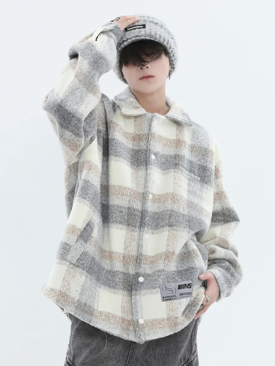 [INSstudios] LOGO LOOSE LAPEL JACKET S0067