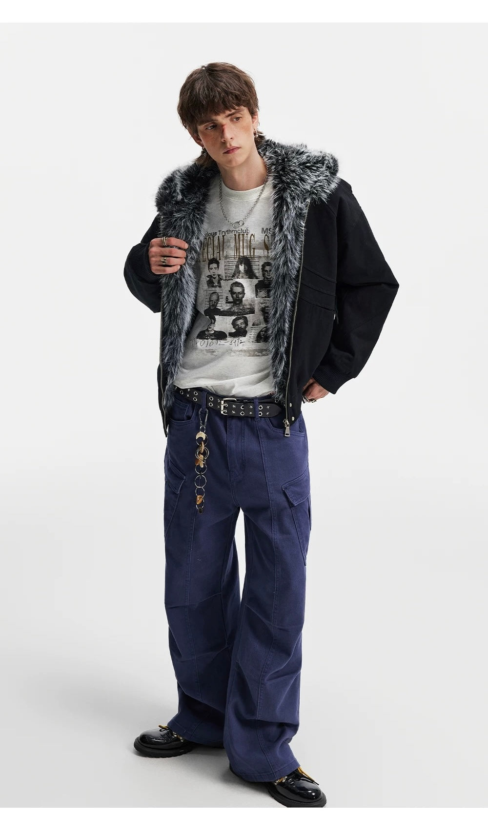 American Vintage Boxy Hooded Padded Jacket – Retro Streetwear Cotton Coat T0226