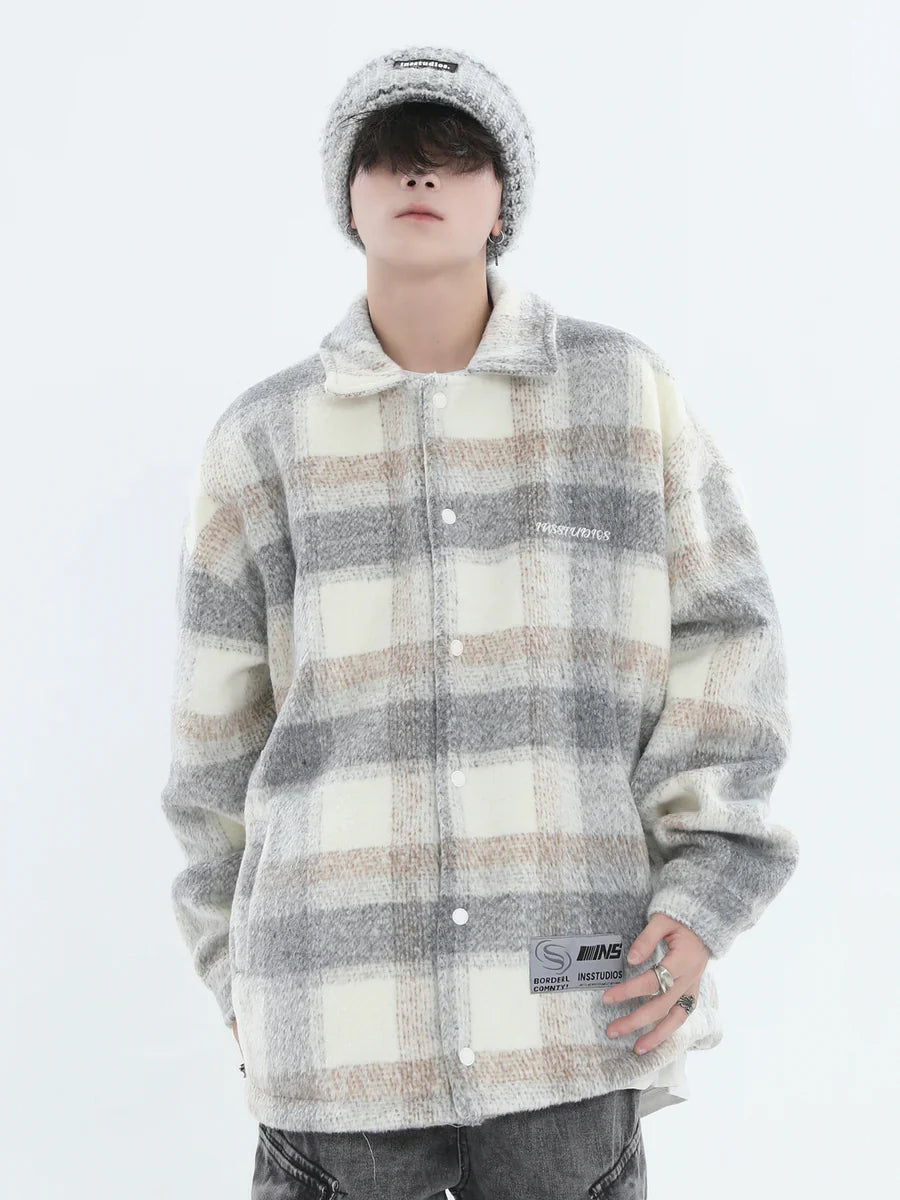 [INSstudios] LOGO LOOSE LAPEL JACKET S0067