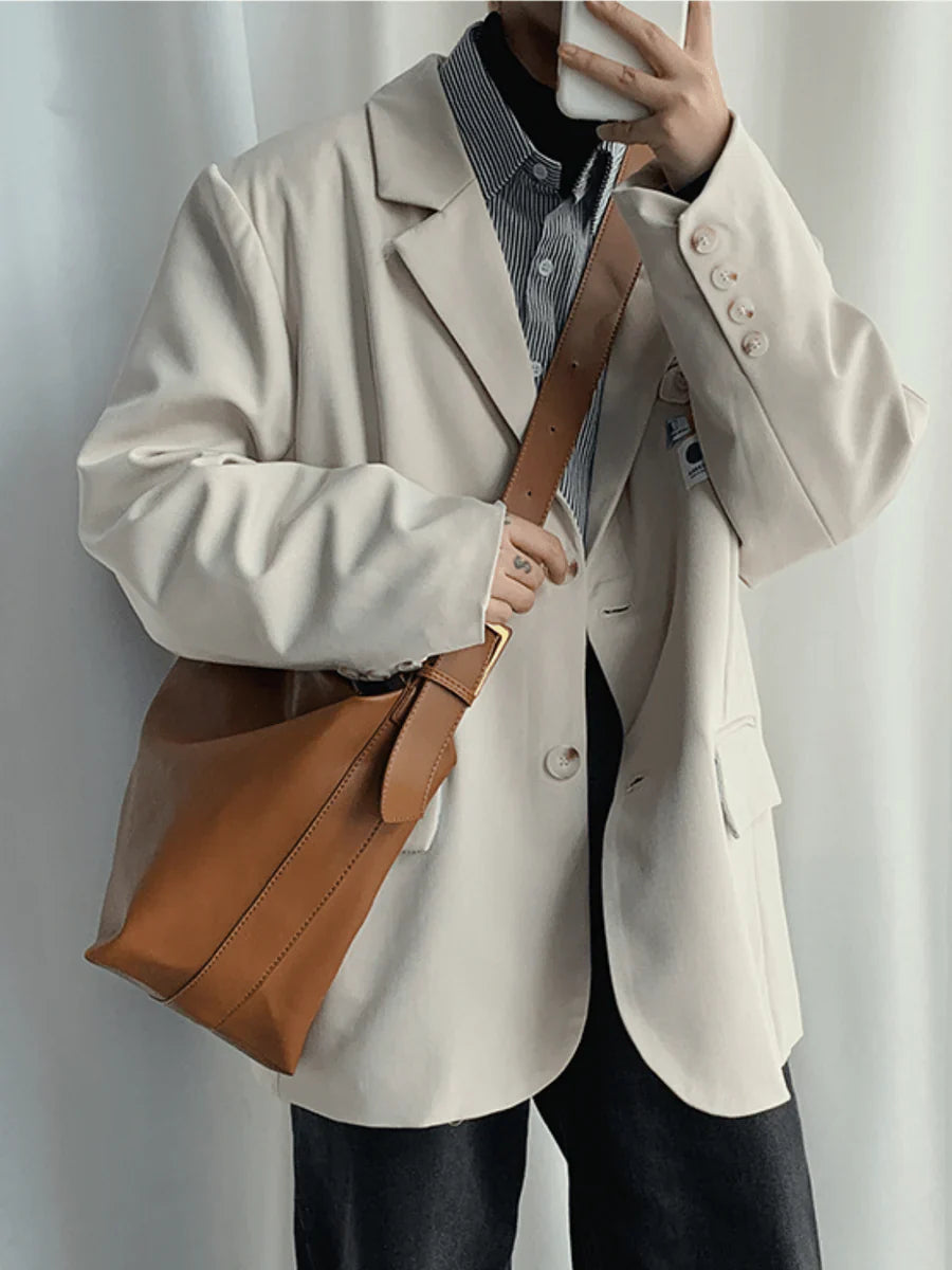 KOREAN STREET LEATHER SHOULDER BAG A0062