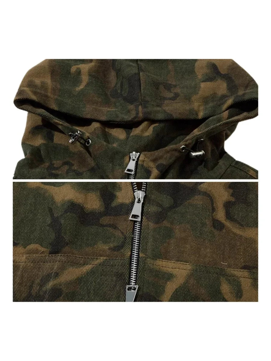 [MRNEARLY] LOOSE ZIPPER HOODED JACKET T0093