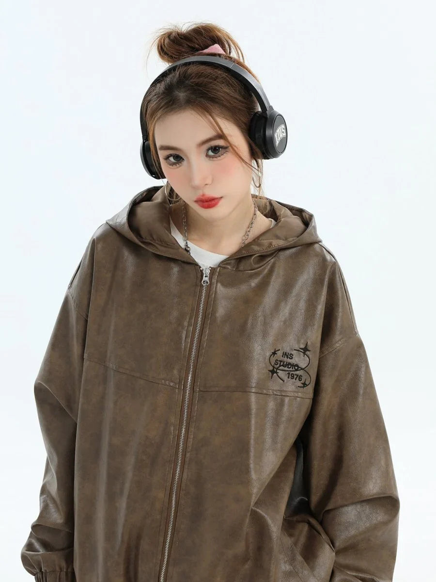 PU LEATHER JACKET T0097