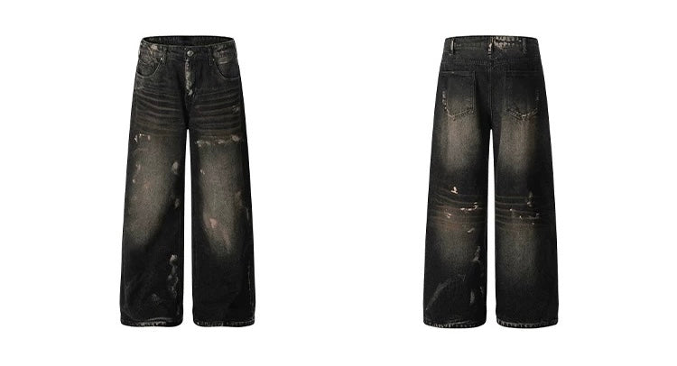 Men’s American Vintage Wide-Leg Denim Jeans B0020